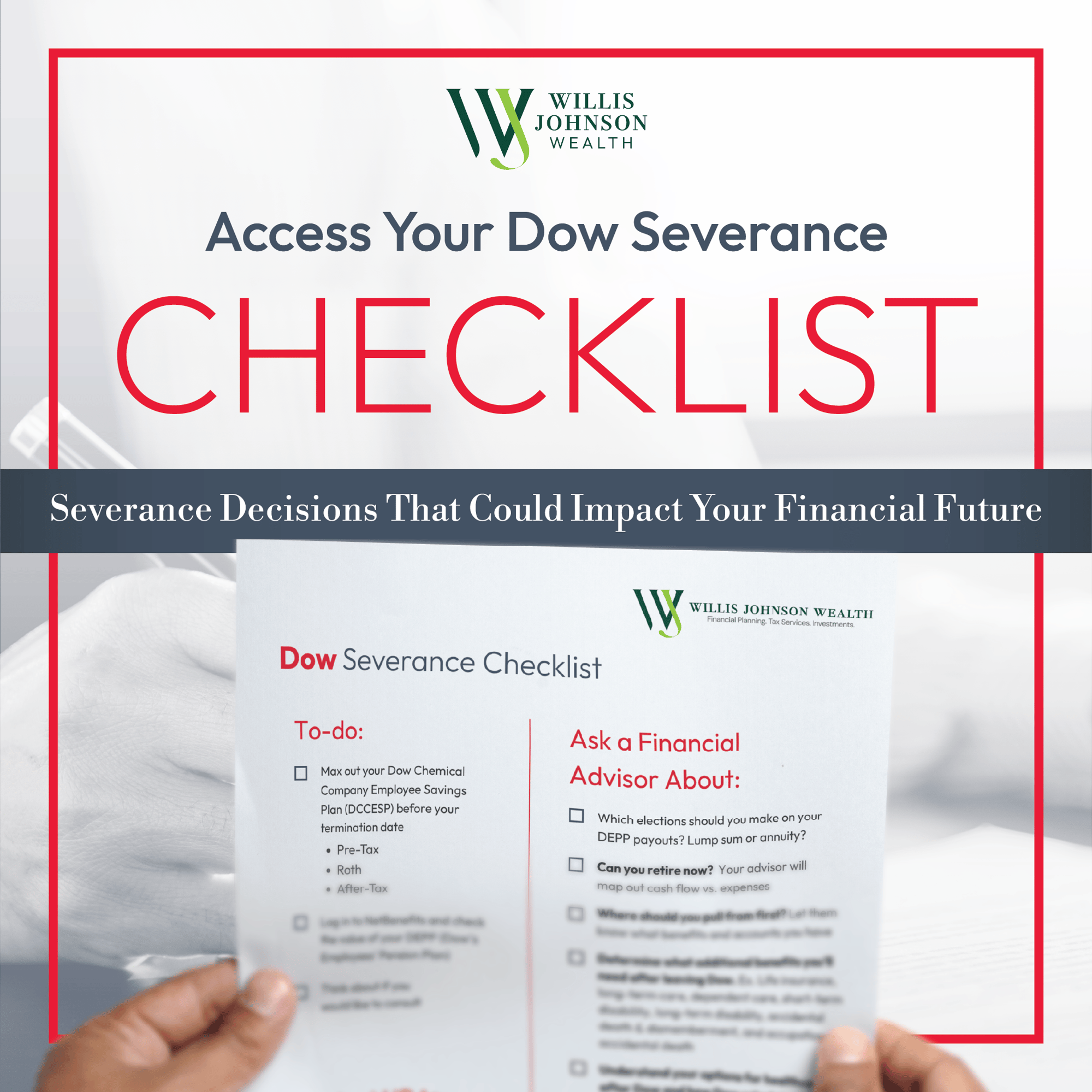 Dow - Severance Checklist - 2026 - Product Dow - Severance Checklist - 2026 - Product
