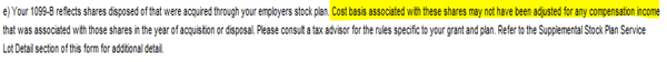 2021 - 1099b - cost basis for compensation income fine print