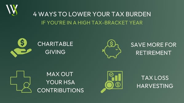 How To Lower Tax Burden in High Income Year