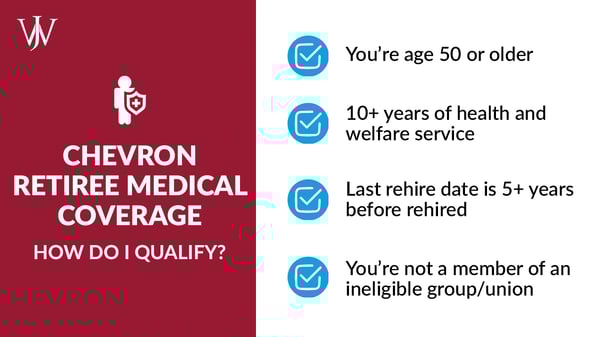 Retiree Health Plans_CVX_Blog_2023_7_1200x626_How do I qualify for for Chevron Retiree Medican Plans